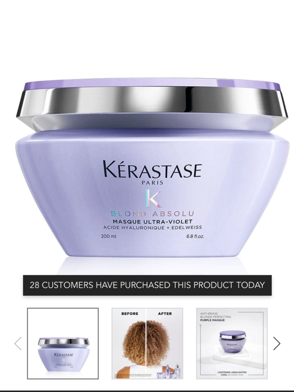 Kerastase Blond Absolu Ultra-Violet Lavender Hair Mask
